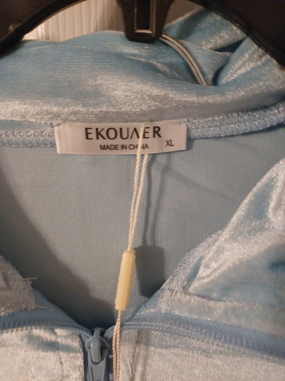 EKOUAER Light Blue/Wht Jogger Set Full Zip - Picture 2 of 3
